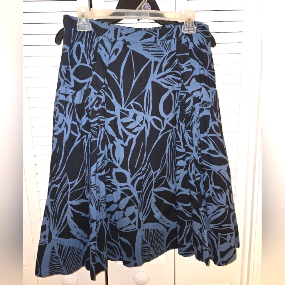 a.n.a. a new approach Women's 8 Tropical Print Midi Skirt